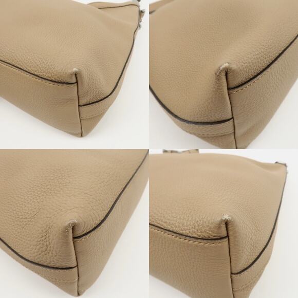 💎✨Authentic✨💎GUCCI Interlocking G Leather Shoulder Bag Beige - Picture 8 of 13
